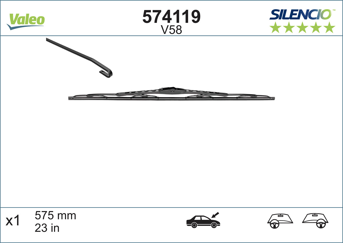 Lamela stergator VALEO 574119